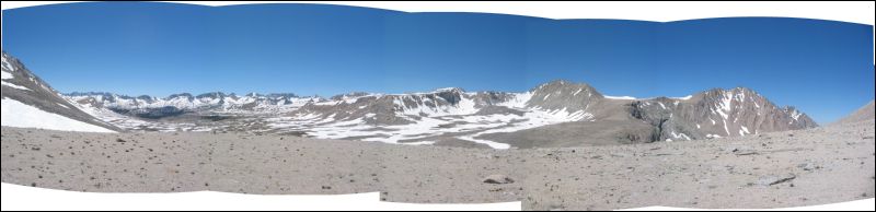 Panoramic 06 View West-north-east from campside